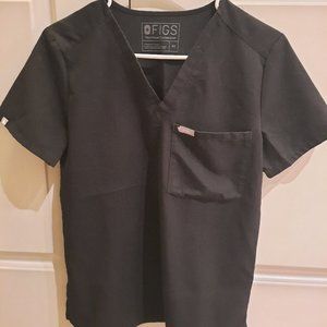 FIGS Black Scrub Top - XS
